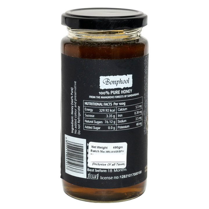 Bonphool Multiflora Raw Mangrove Honey-490 grams