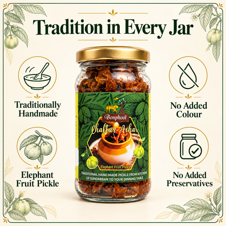 Bonphool Chalta Achar – Traditional Elephant Apple Pickle