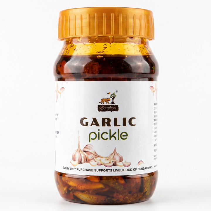 Bonphool Garlic Pickle with Mustard Oil & Blended Spices, 200g