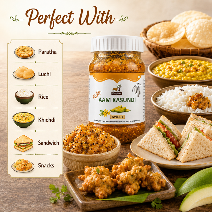 Bonphool Aam Kasundi Sweet Pickle, 200g