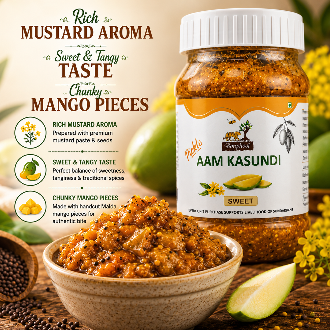 Bonphool Aam Kasundi Sweet Pickle, 200g